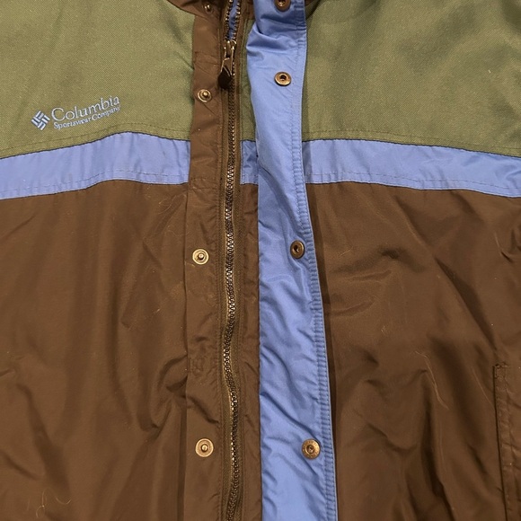 Vintage Columbia Bugaboo 3 In 1 Jacket Coat Shell + Fleece Bomber Men's Size L - Picture 3 of 9